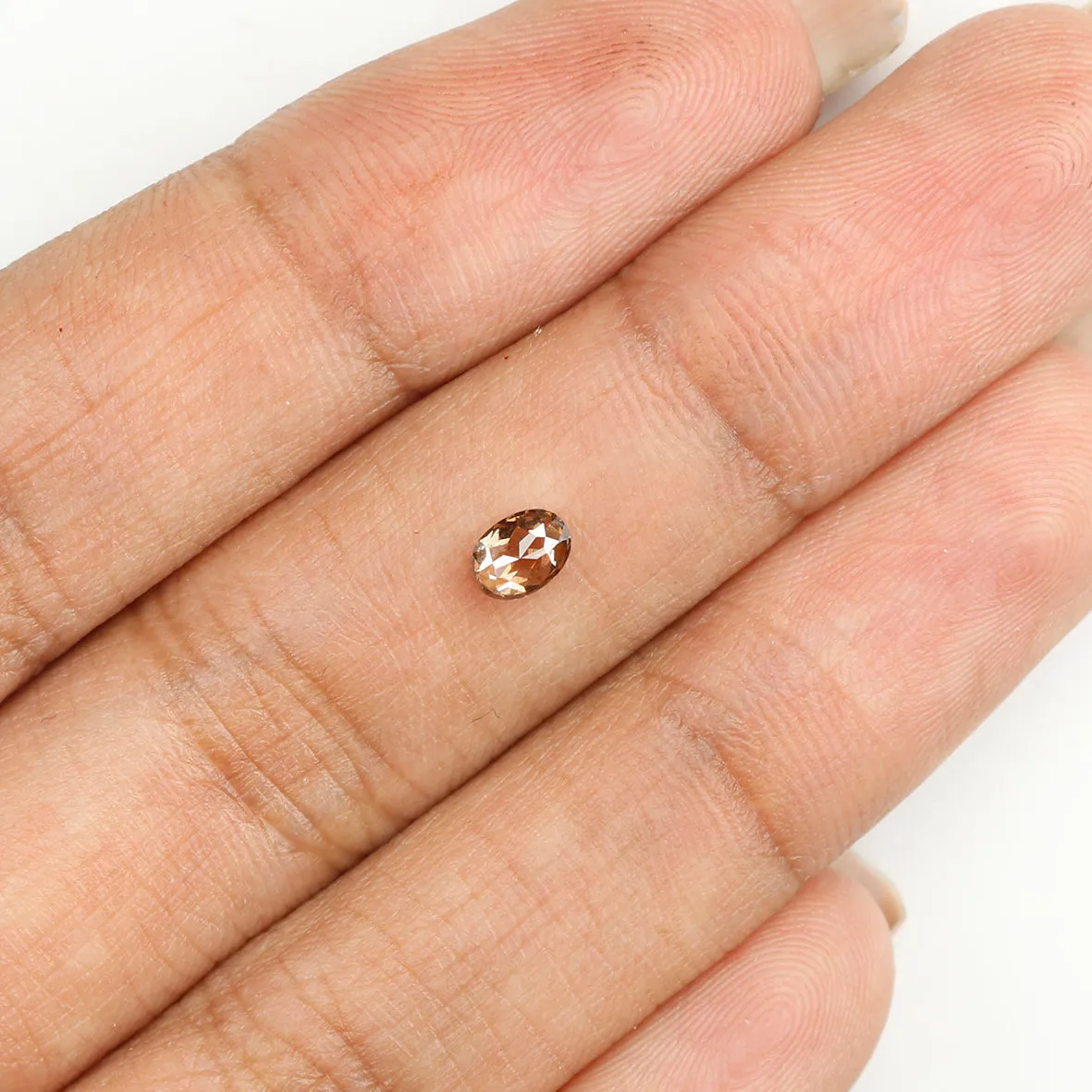 0.25 Ct Natural Loose Diamond, Oval Diamond, Brown Diamond, Antique Diamond, Rustic Diamond, Polished Diamond, Real Diamond L487