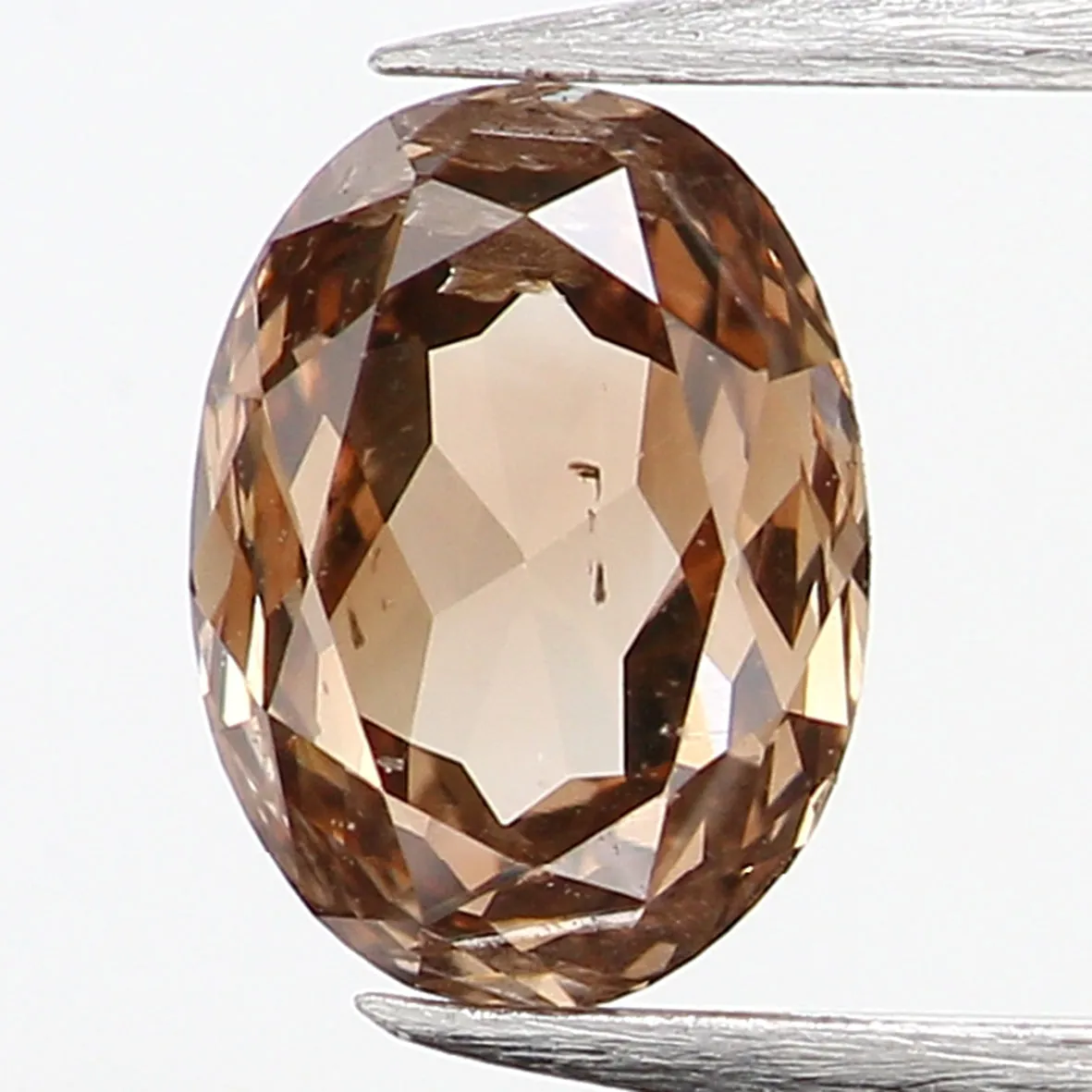 0.25 Ct Natural Loose Diamond, Oval Diamond, Brown Diamond, Antique Diamond, Rustic Diamond, Polished Diamond, Real Diamond L487