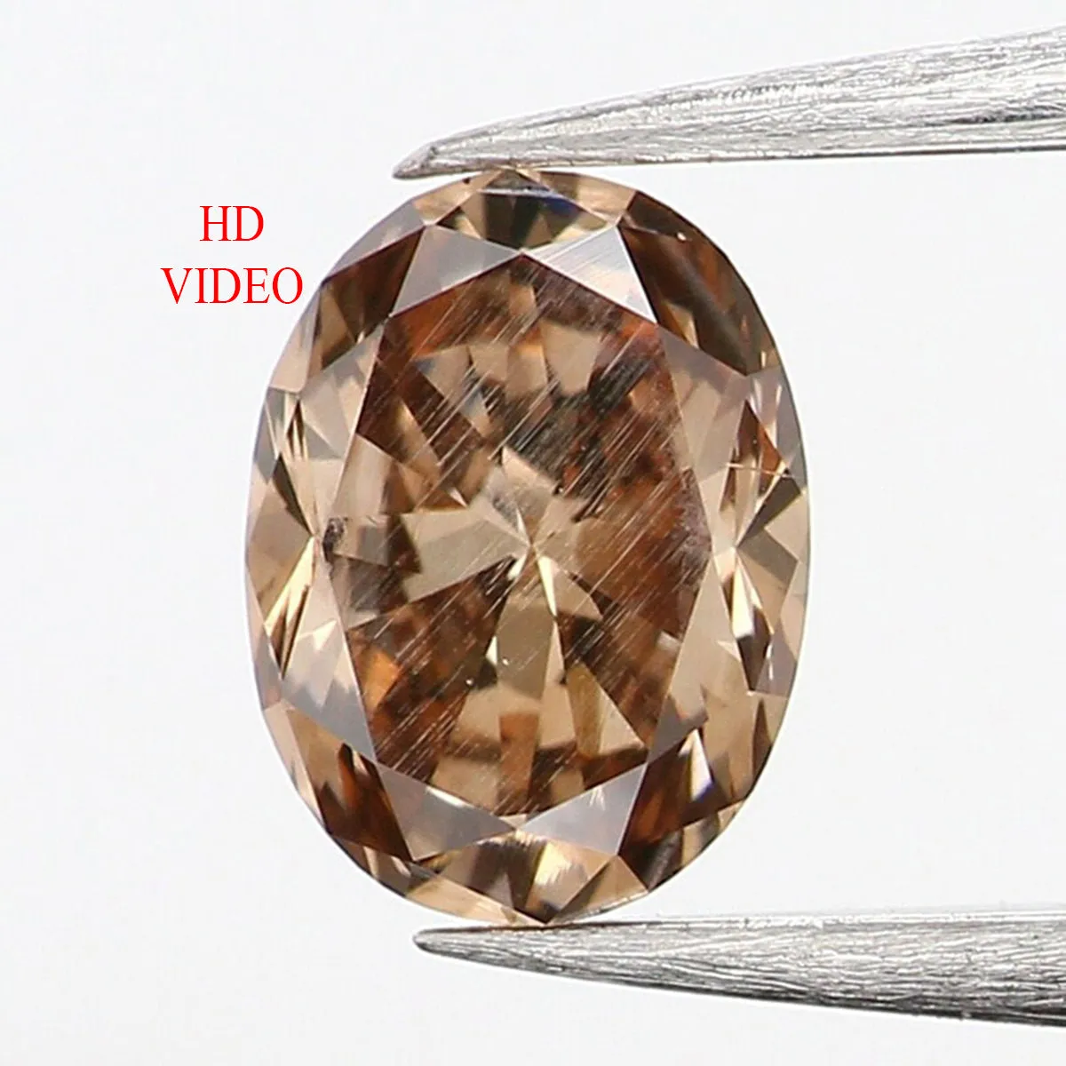 0.25 Ct Natural Loose Diamond, Oval Diamond, Brown Diamond, Antique Diamond, Rustic Diamond, Polished Diamond, Real Diamond L488