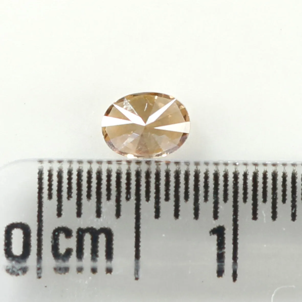 0.25 Ct Natural Loose Diamond, Oval Diamond, Brown Diamond, Antique Diamond, Rustic Diamond, Polished Diamond, Real Diamond L488