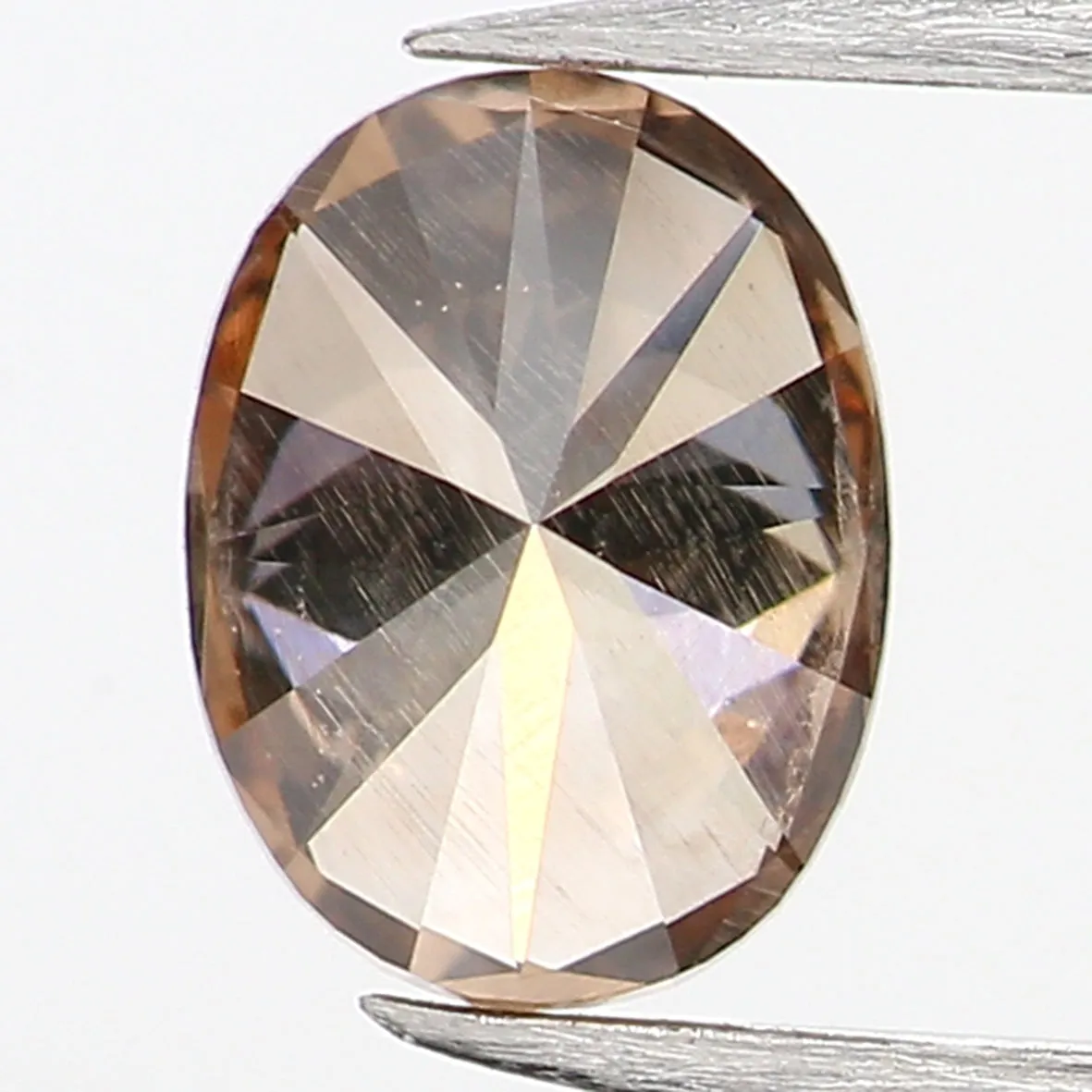 0.25 Ct Natural Loose Diamond, Oval Diamond, Brown Diamond, Antique Diamond, Rustic Diamond, Polished Diamond, Real Diamond L488