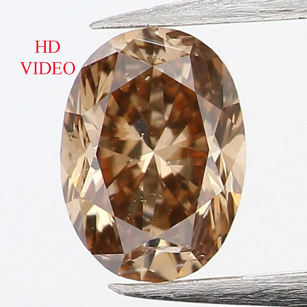 0.30 Ct Natural Loose Diamond, Oval Diamond, Brown Color Diamond, Antique Diamond, Rustic Diamond, Polished Diamond, Real Diamon