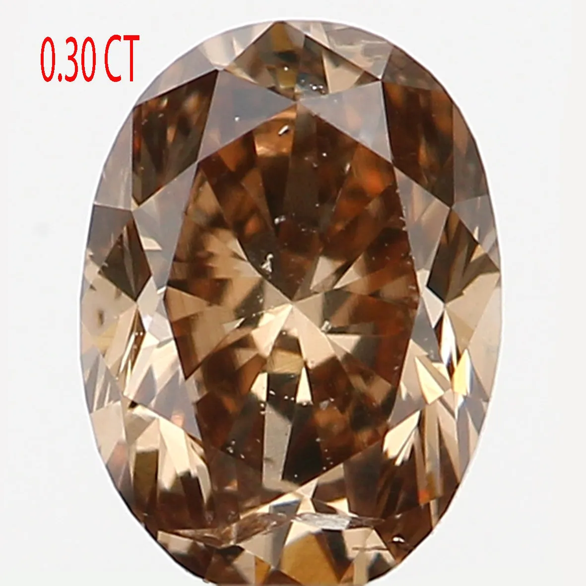 0.30 Ct Natural Loose Diamond, Oval Diamond, Brown Color Diamond, Antique Diamond, Rustic Diamond, Polished Diamond, Real Diamon