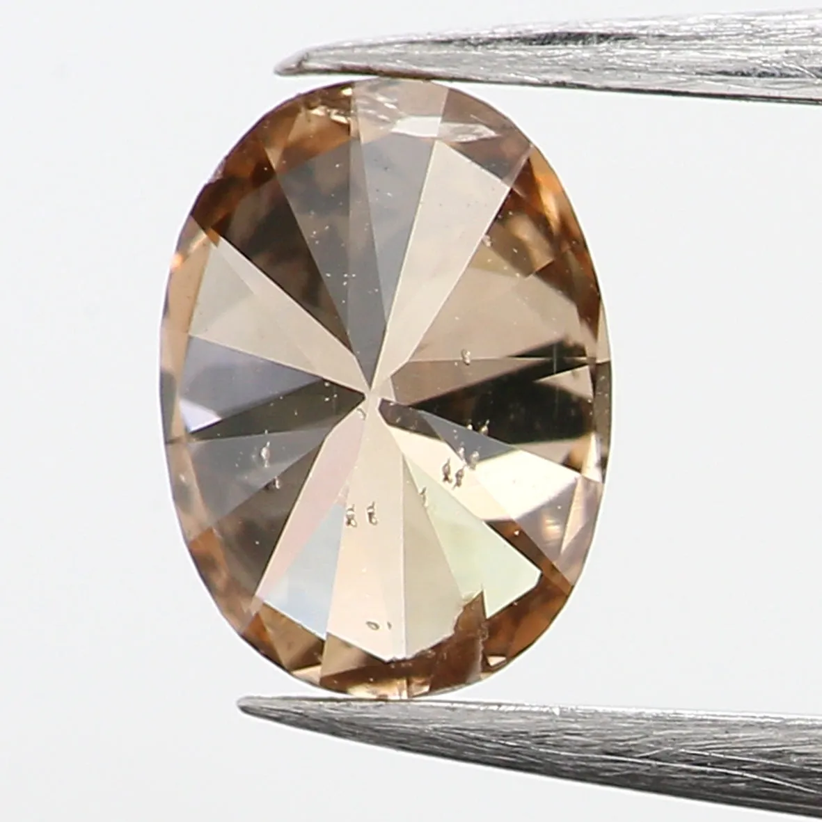 0.30 Ct Natural Loose Diamond, Oval Diamond, Brown Color Diamond, Antique Diamond, Rustic Diamond, Polished Diamond, Real Diamon