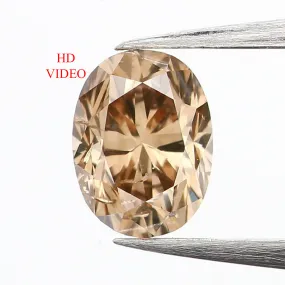 0.33 Ct Natural Loose Diamond, Oval Diamond, Brown Diamond, Antique Diamond, Rustic Diamond, Polished Diamond, Real Diamond, L59