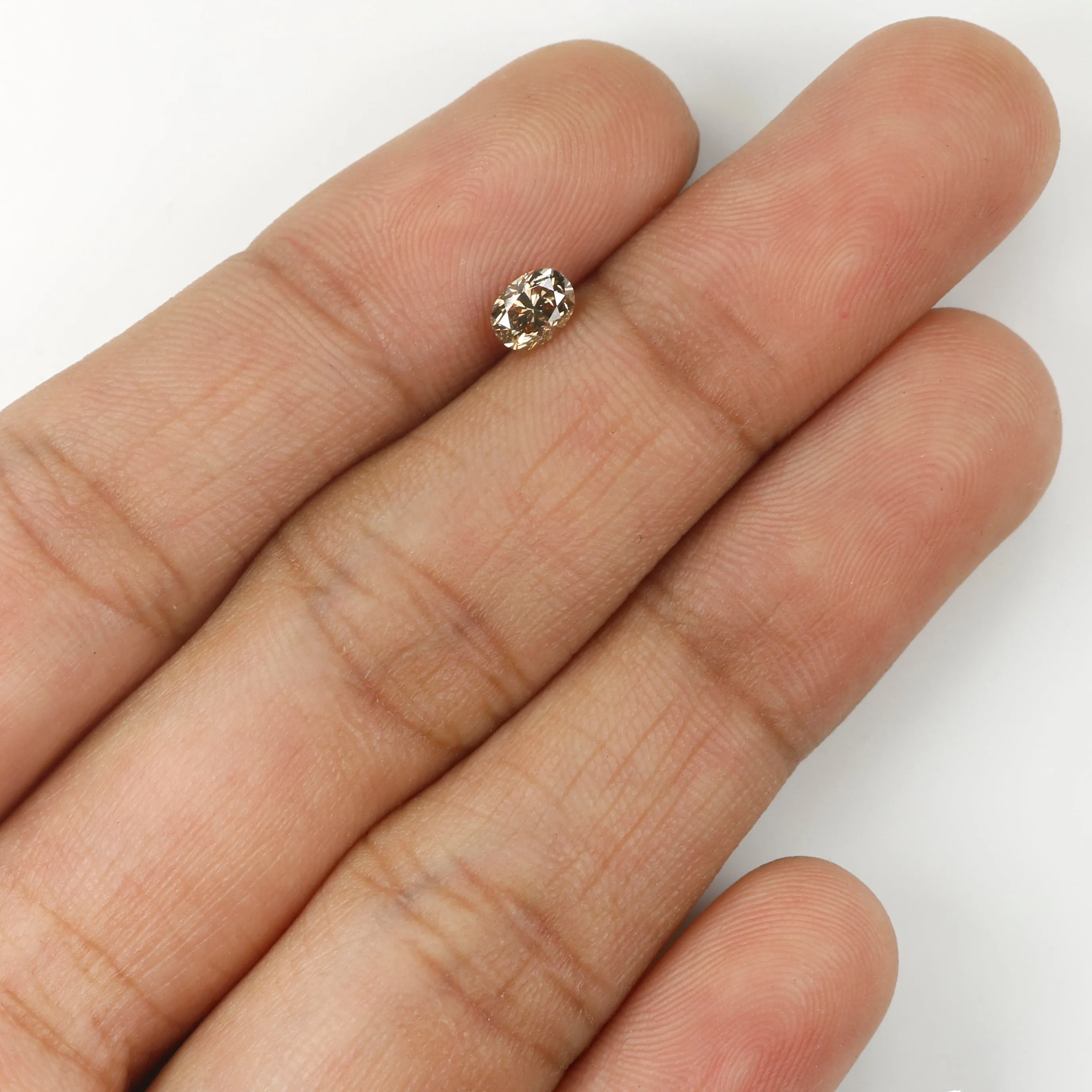 0.33 Ct Natural Loose Diamond, Oval Diamond, Brown Diamond, Antique Diamond, Rustic Diamond, Polished Diamond, Real Diamond, L59