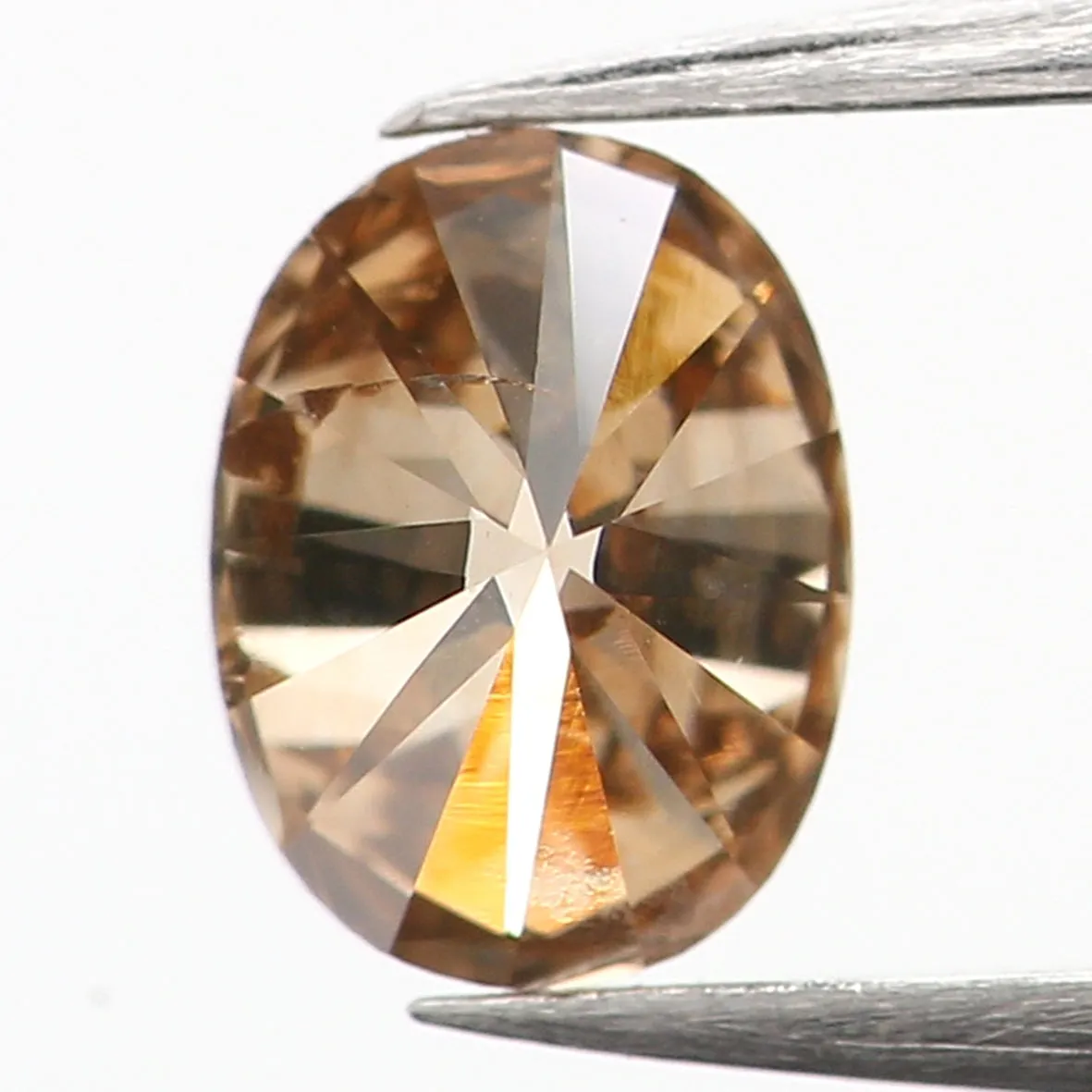 0.33 Ct Natural Loose Diamond, Oval Diamond, Brown Diamond, Antique Diamond, Rustic Diamond, Polished Diamond, Real Diamond, L59