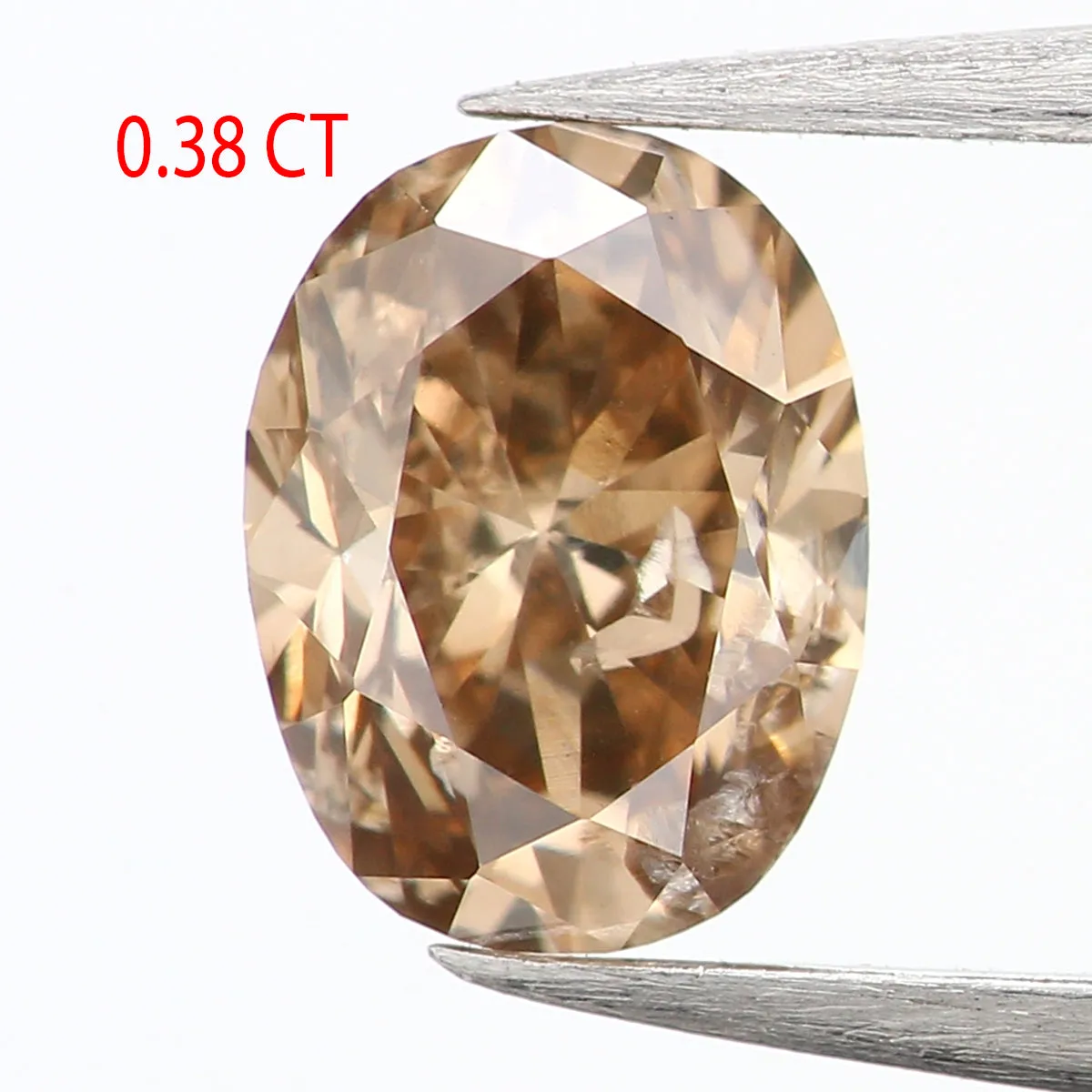 0.38 Ct Natural Loose Diamond, Oval Diamond, Brown Diamond, Antique Diamond, Rustic Diamond, Polished Diamond, Real Diamond, L83