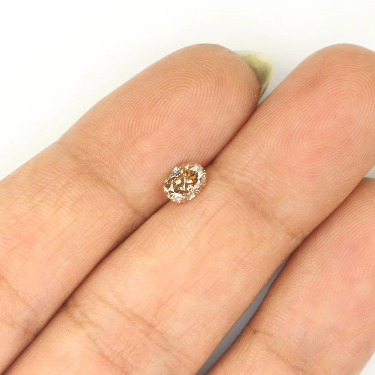 0.38 Ct Natural Loose Diamond, Oval Diamond, Brown Diamond, Antique Diamond, Rustic Diamond, Polished Diamond, Real Diamond, L83