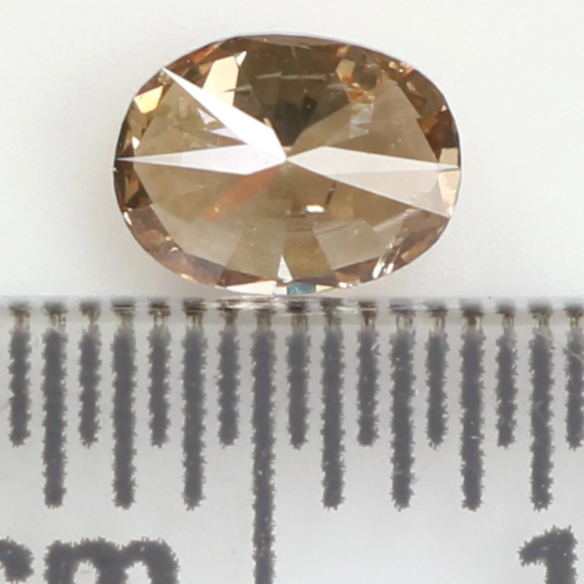 0.38 Ct Natural Loose Diamond, Oval Diamond, Brown Diamond, Antique Diamond, Rustic Diamond, Polished Diamond, Real Diamond, L83