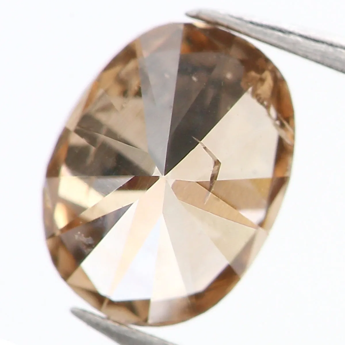 0.38 Ct Natural Loose Diamond, Oval Diamond, Brown Diamond, Antique Diamond, Rustic Diamond, Polished Diamond, Real Diamond, L83