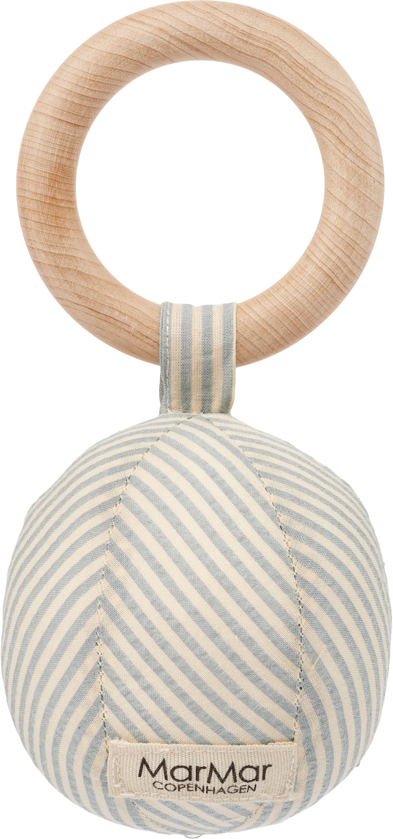 101-364-24-BABY RATTLE-Blue Stone Stripe