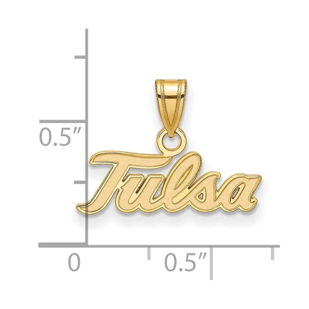 10k Yellow Gold The U. of Tulsa Small  Pendant