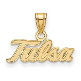 10k Yellow Gold The U. of Tulsa Small  Pendant