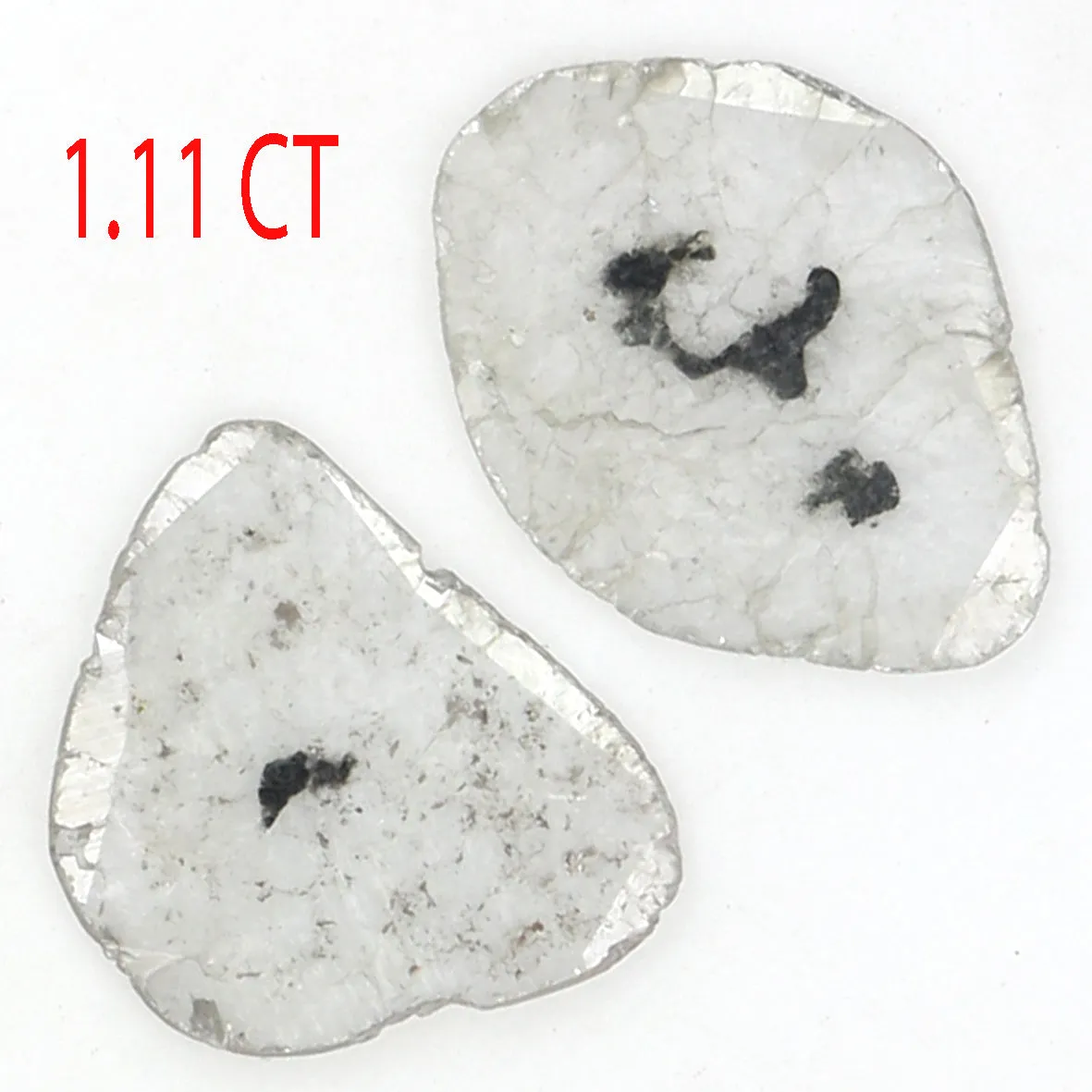 1.11 Ct Natural Loose Diamond, Slice Diamond, Gray Diamond, Real Diamond, Polki Diamond, Real Diamond, Irregular Diamond L9837