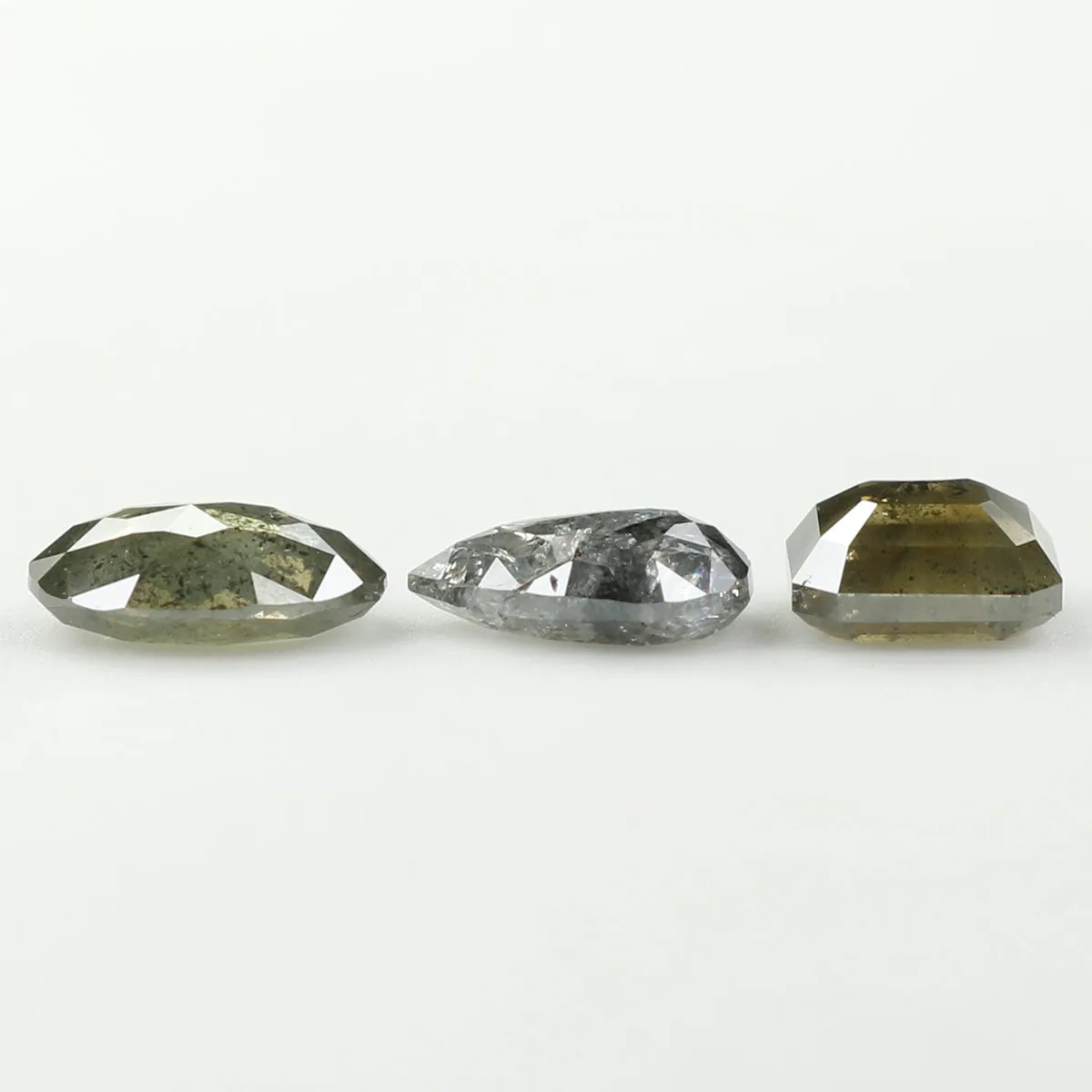 1.25 Ct Natural Loose Diamond, Mix Shape, Black Diamond, Pear Diamond, Emerald Diamond, Oval Diamond, Rustic Diamond KDL005