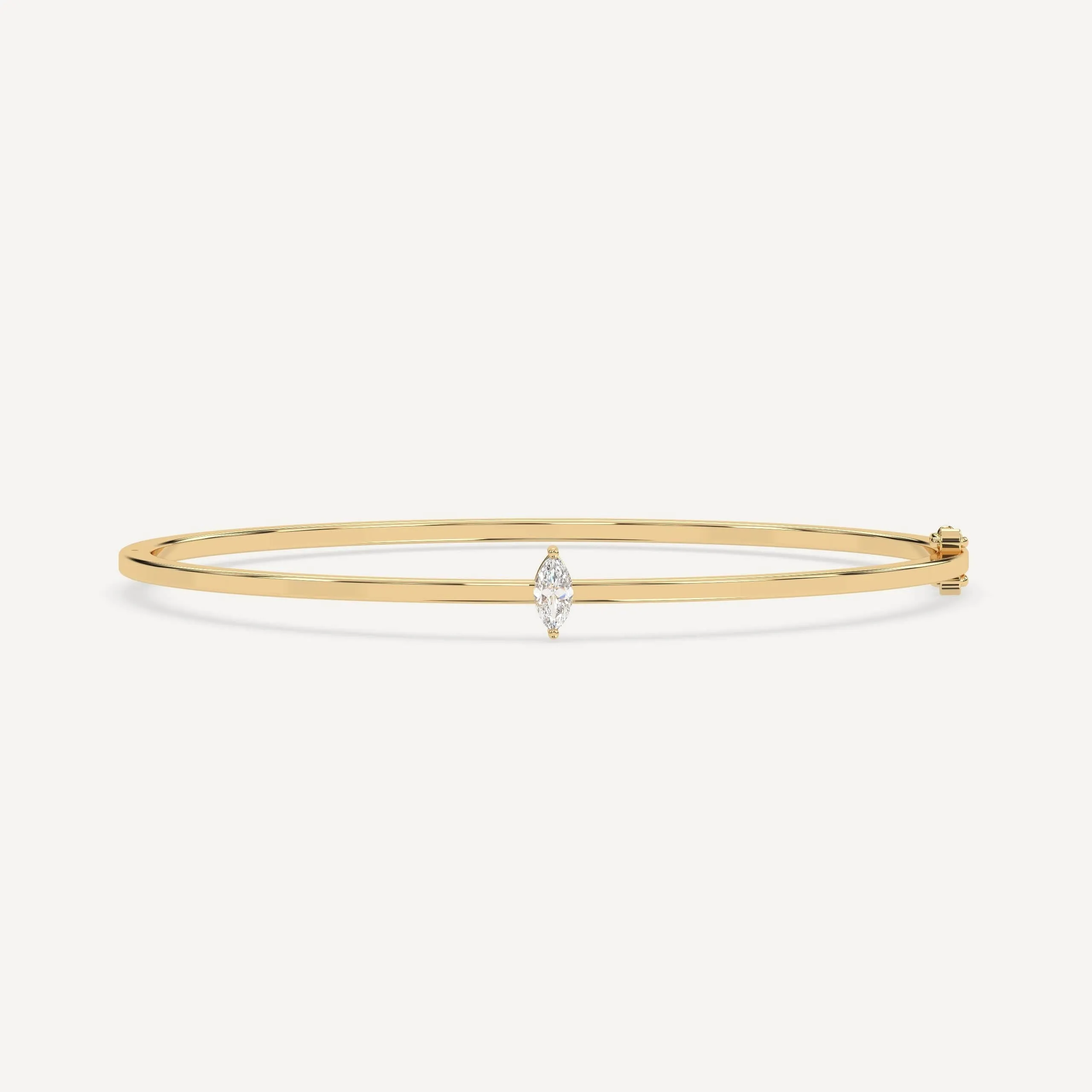 1/4 carat Marquise Diamond Solitaire, Bangle Bracelet