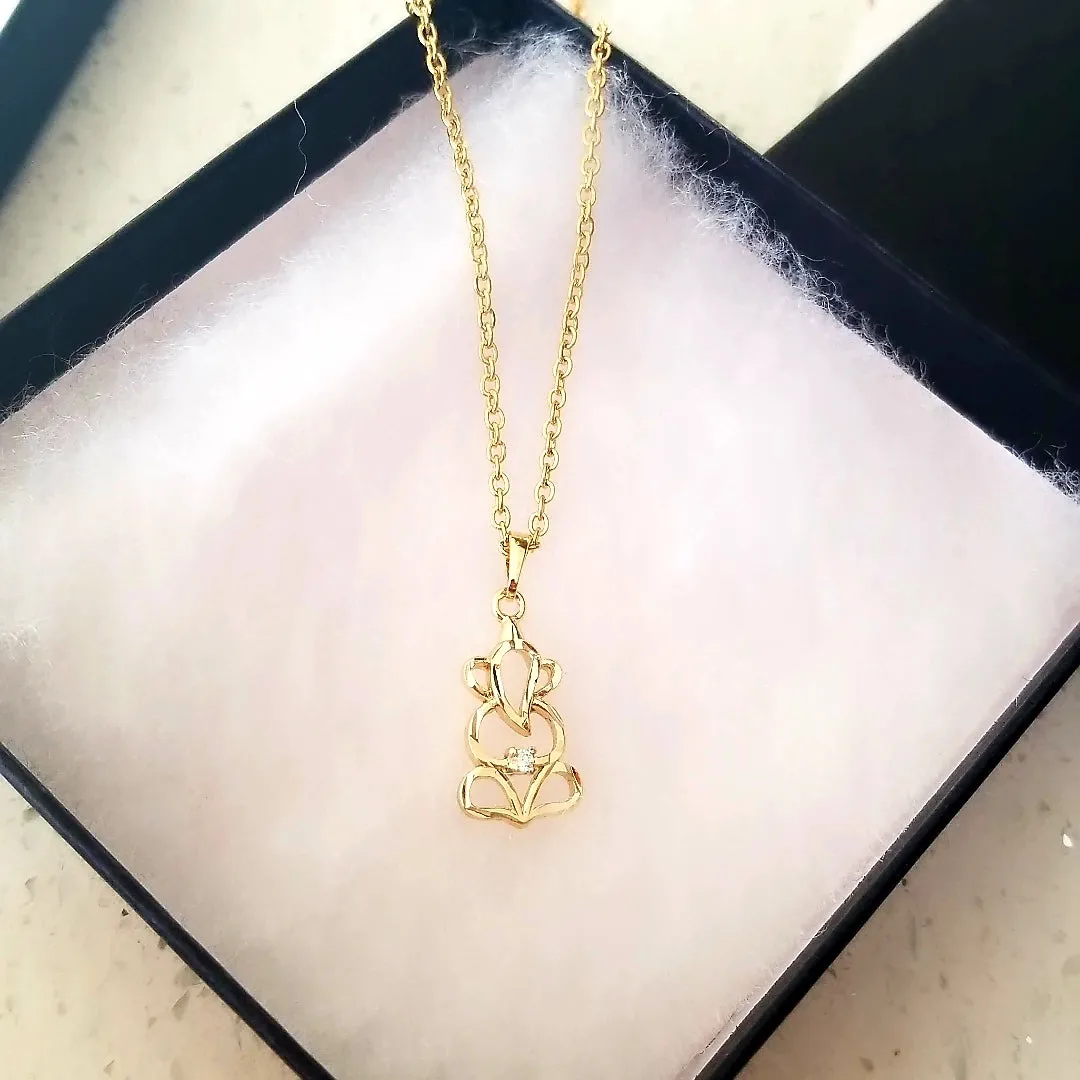 14k Gold Filled Ganesh Pendant Necklace