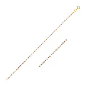 14k Two-Tone Gold Lumina Pendant Chain 0.8mm-rx82694-16