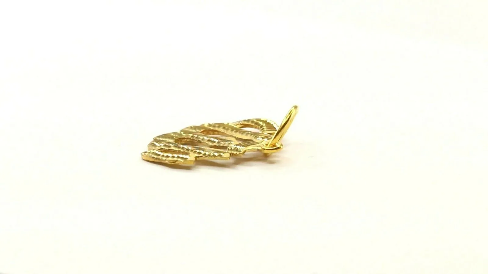 22k 22ct Solid Gold ELEGANT Simple Diamond Cut Religious Allah Pendant P2043