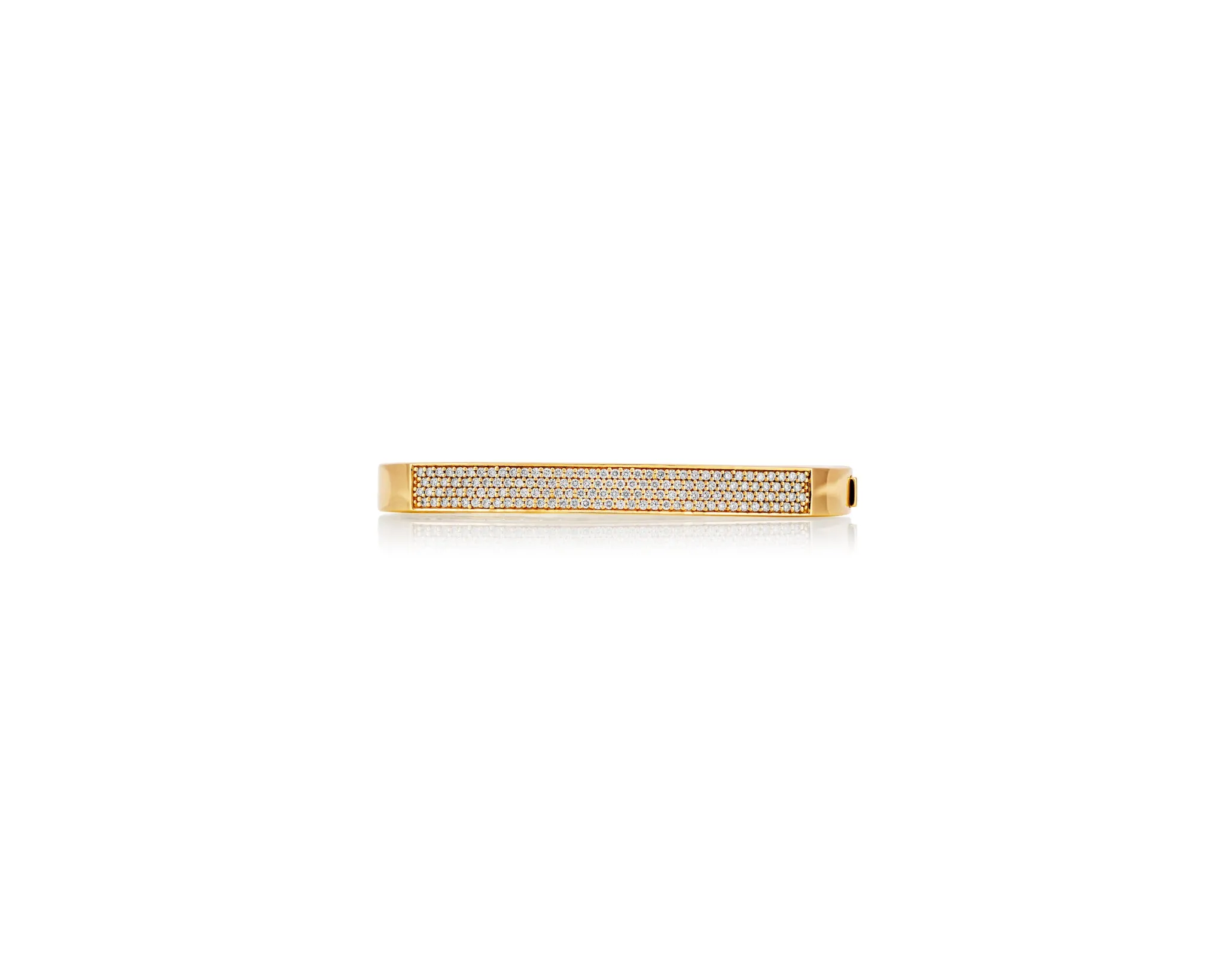 6.5mm 1.08 ct Gold Diamond Toulouse Bangle