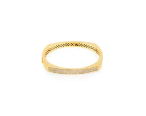 6.5mm 1.08 ct Gold Diamond Toulouse Bangle