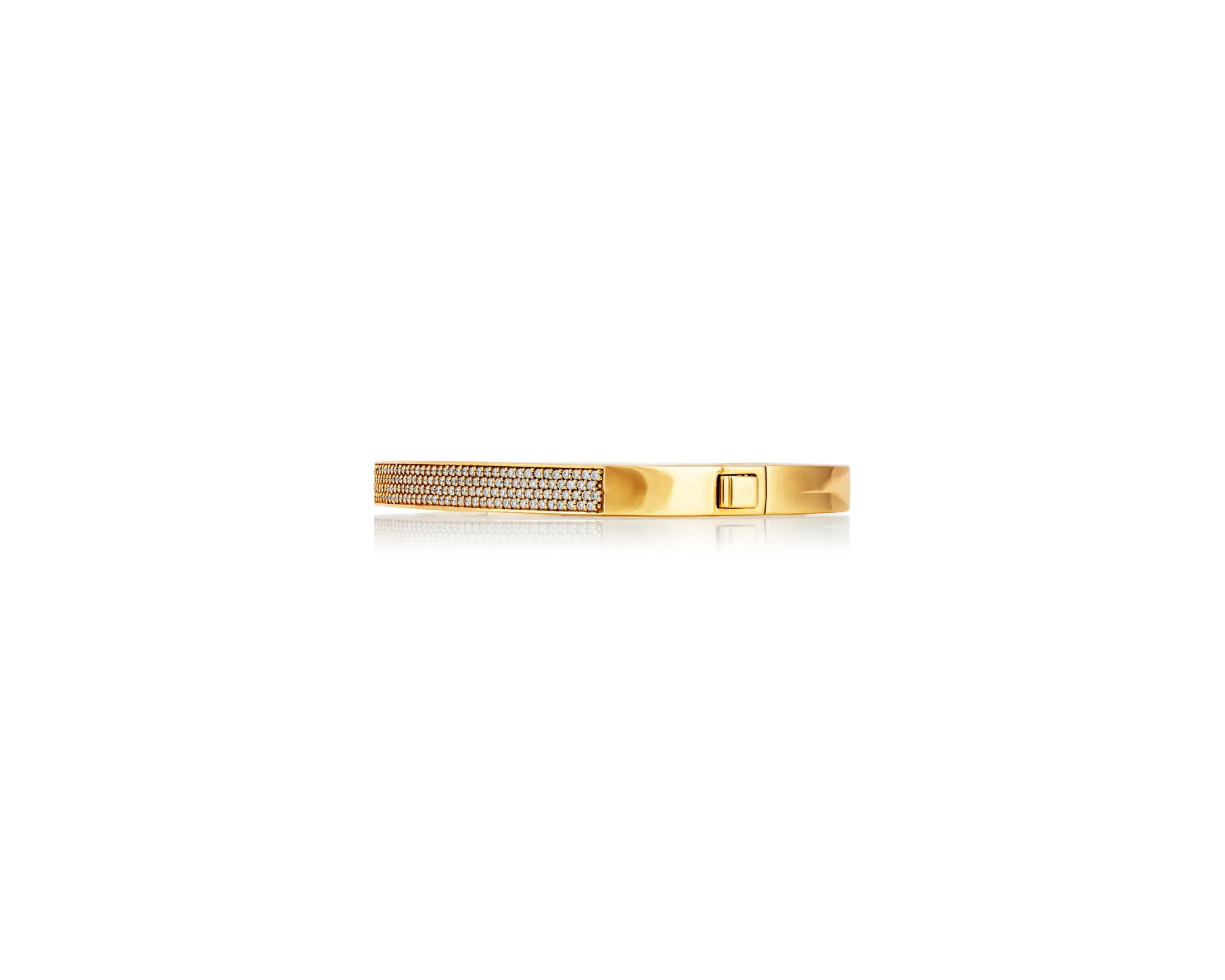 6.5mm 1.08 ct Gold Diamond Toulouse Bangle