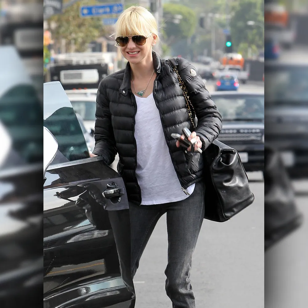 Anna Faris Puffer Jacket | Black Puffer Jacket