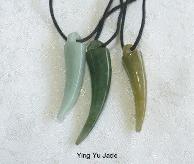 Auspicious Rare Tiger Tooth Jade Pendant (P-808)