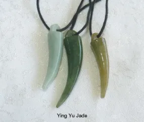 Auspicious Rare Tiger Tooth Jade Pendant (P-808)