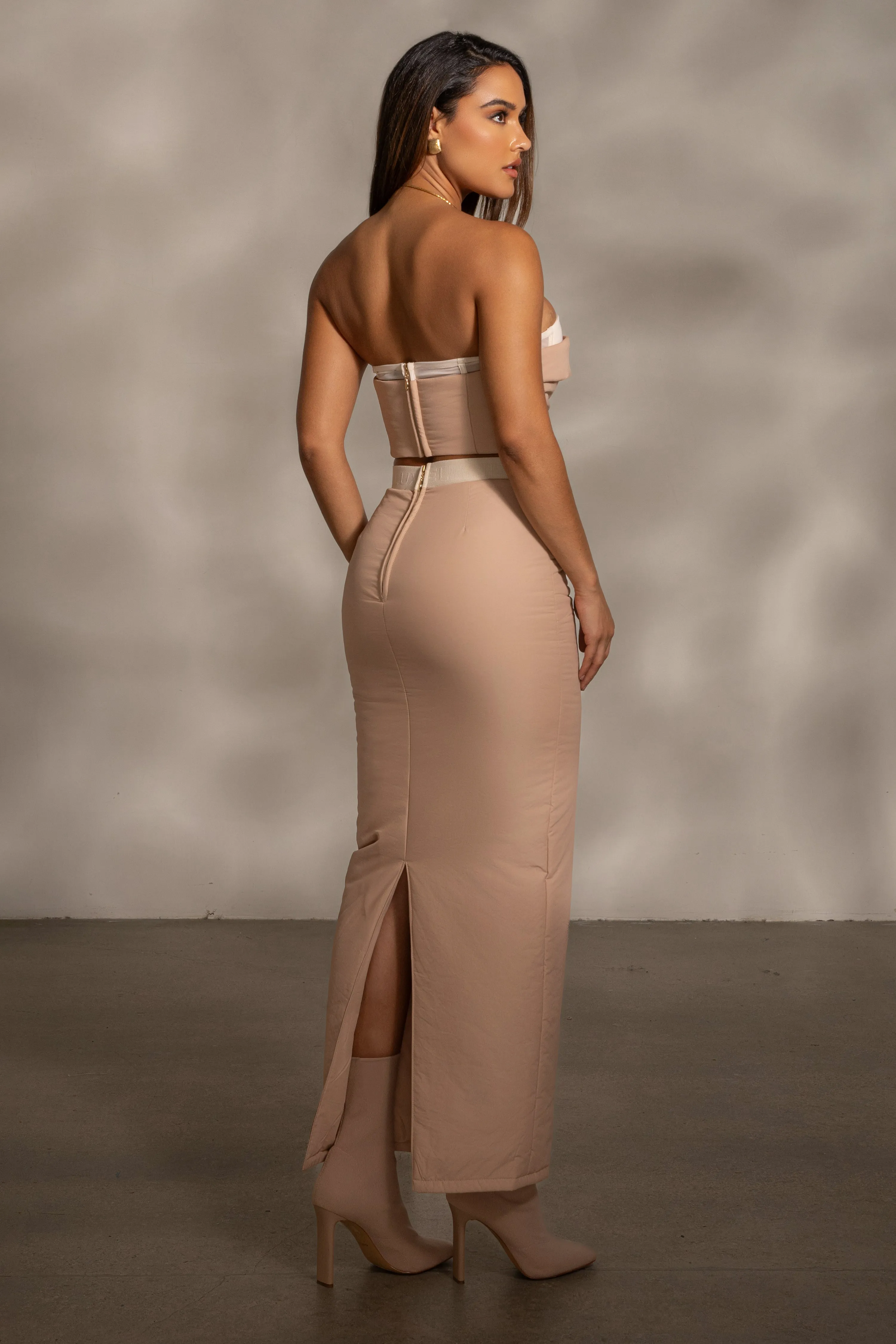 Beige Addyson Skirt Set