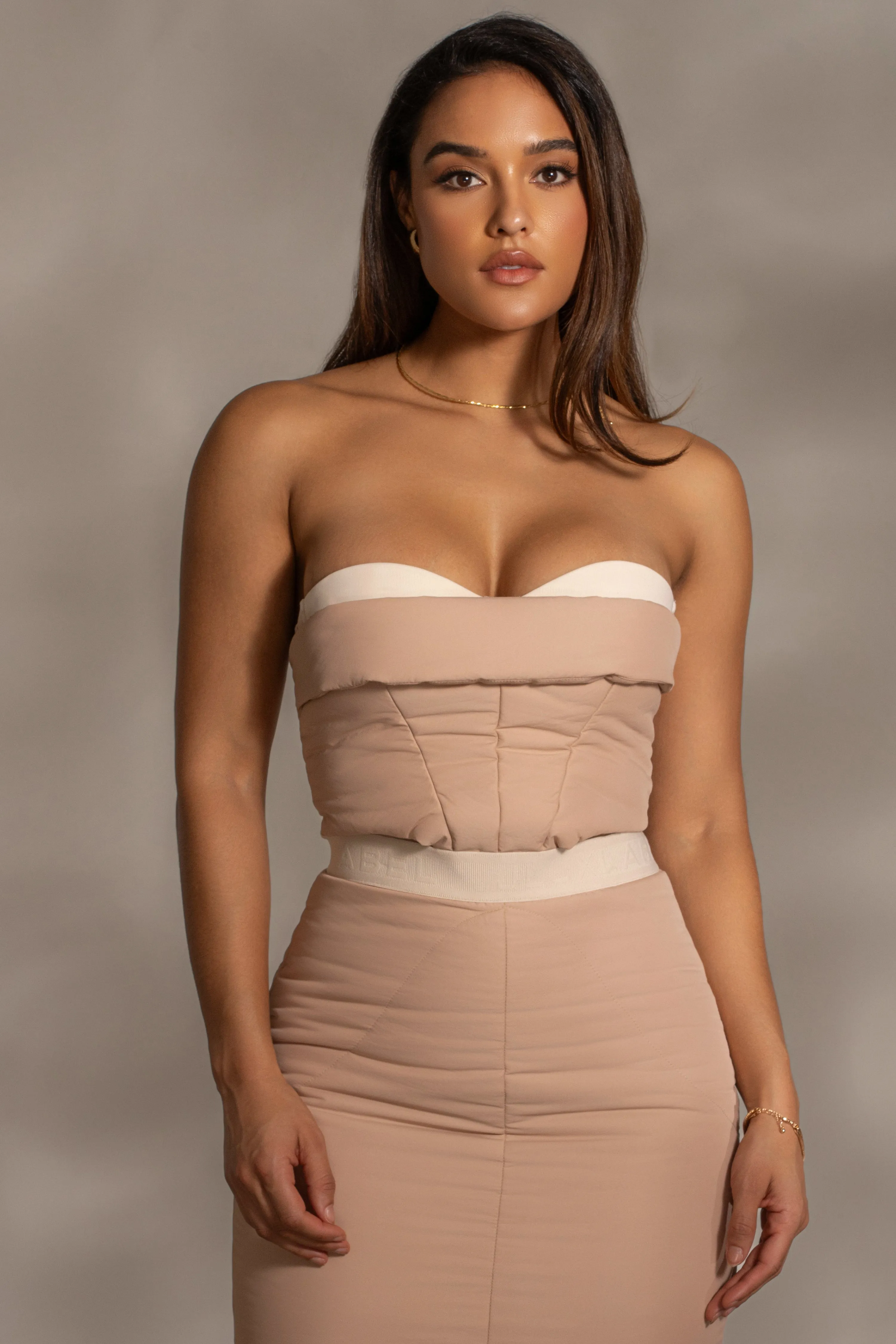 Beige Addyson Skirt Set