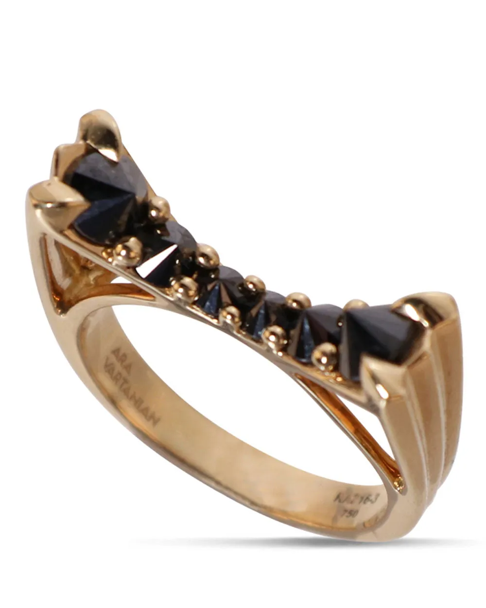 Black Diamond Inverted Ring