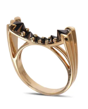 Black Diamond Inverted Ring