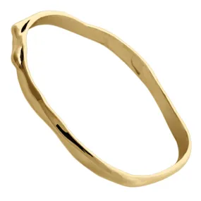 BOHEME TWIG SOLID GOLD BANGLE rts