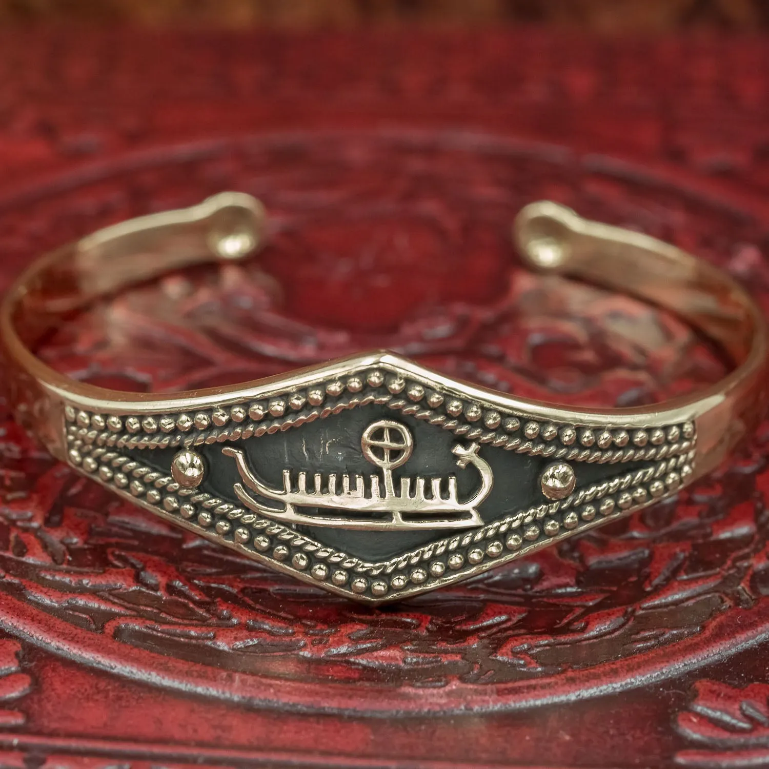 Bronze Drakkar Longship bangle