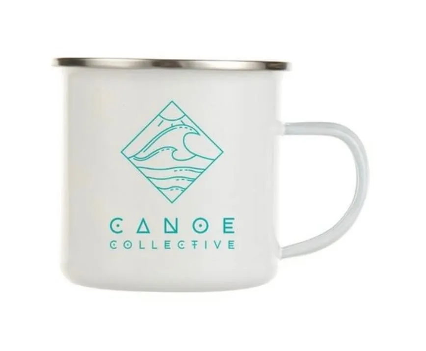 Camp Mug Metal with Enamel Coating ea