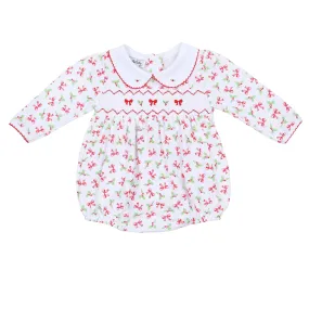 Chloe's Classics Smocked Collared Printed Bubble