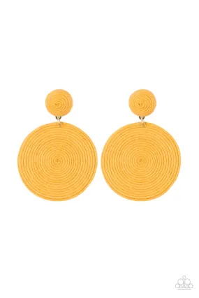 Circulate The Room - Yellow Earring