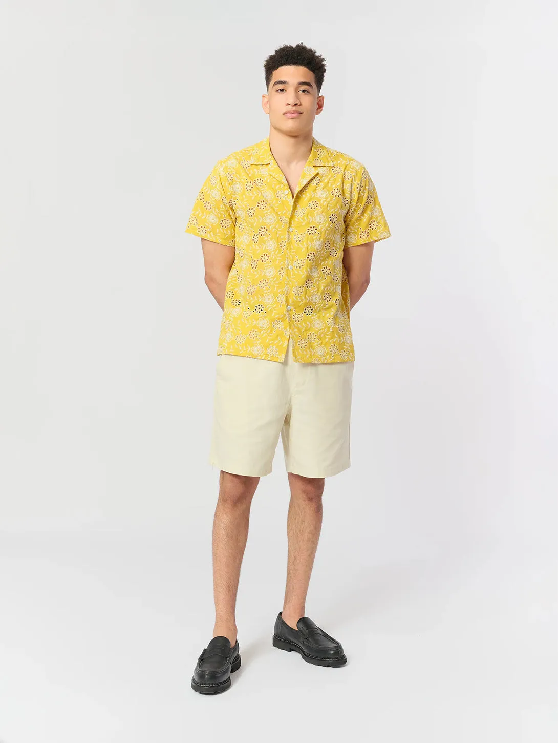 Dandelion Anglaise Camp Shirt - Yellow