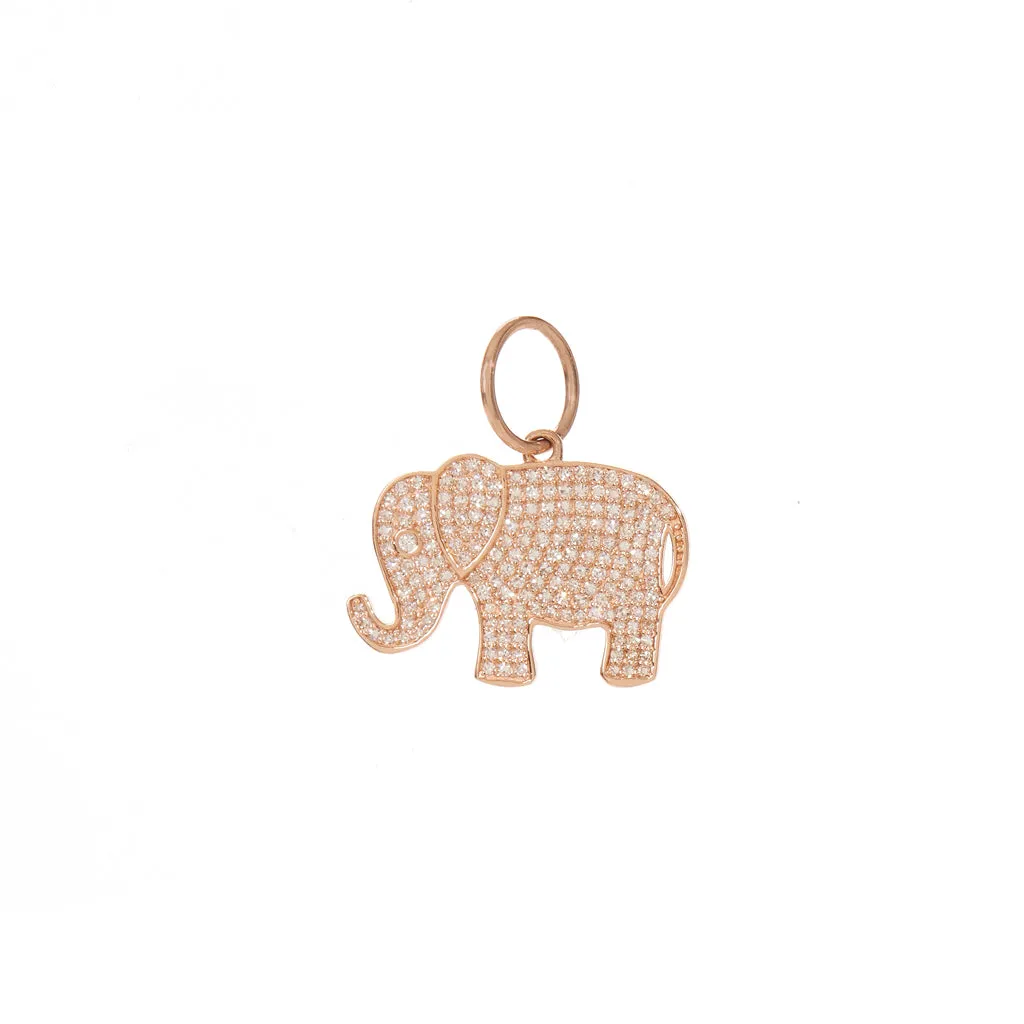 Diamond Elephant Pendant