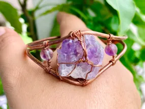 Druzy Amethyst Bangle