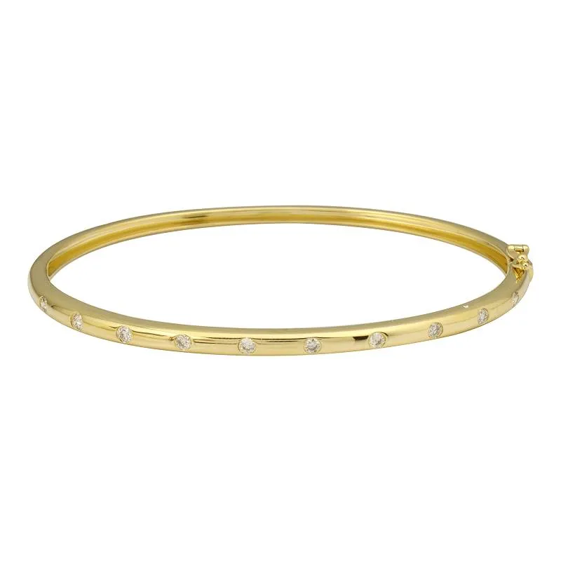 ELLIE DIAMOND INLAY BANGLE BRACLETS