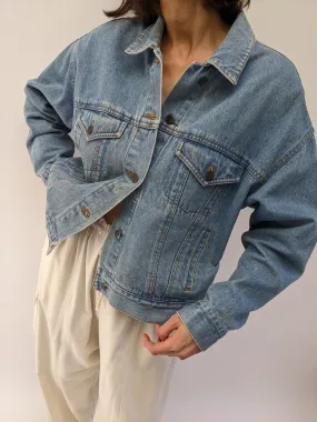 Favorite Donna Karan Cropped Denim Jacket