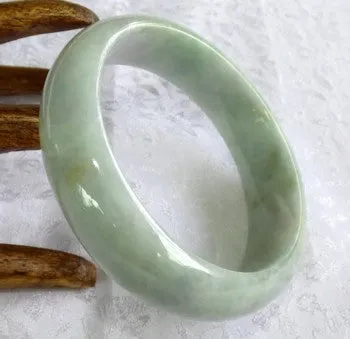 Good Green Vintage Old Mine Lao Pit Jadeite Bangle 58.5mm (BB2797)