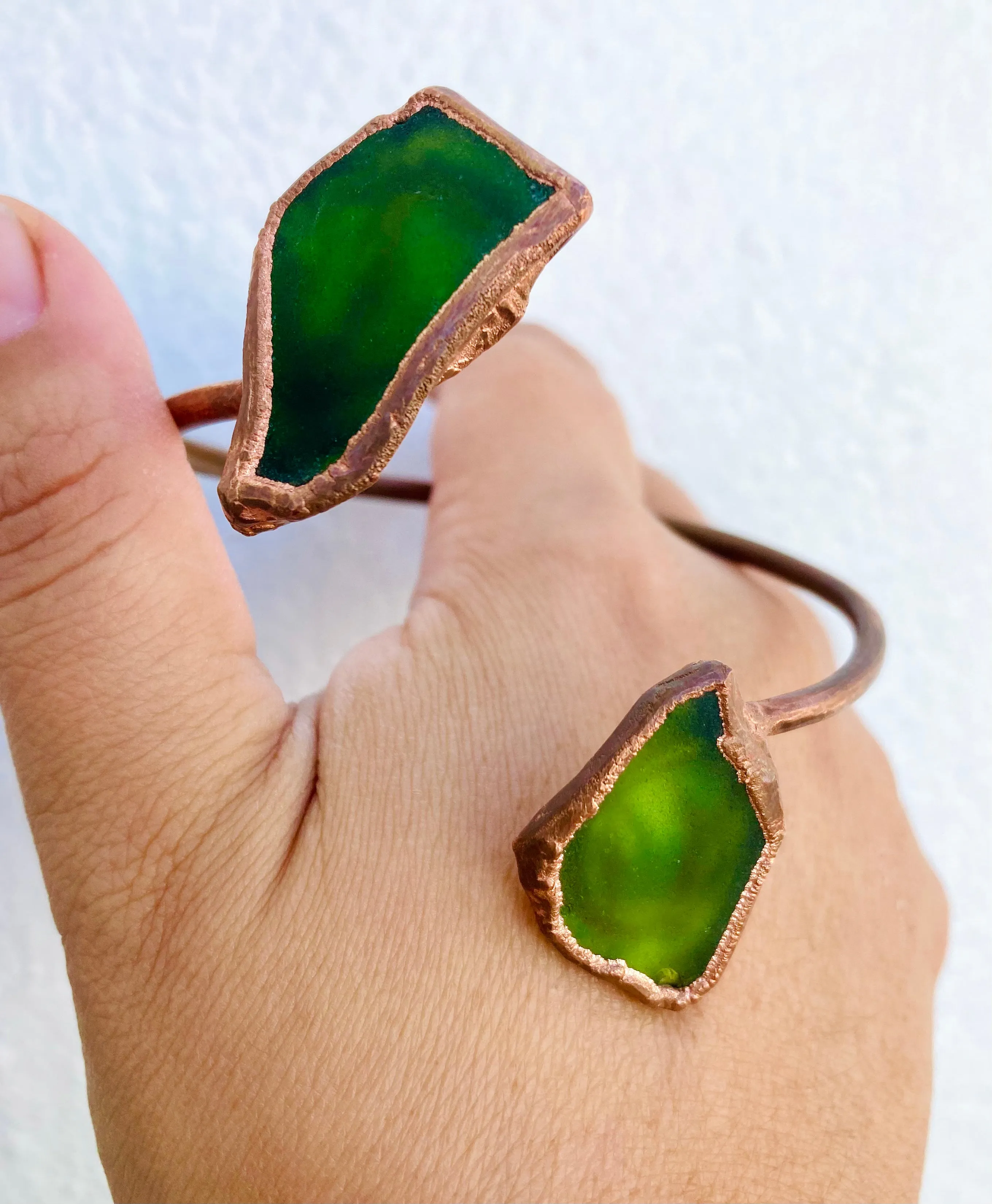 Green Sea Double Bangle