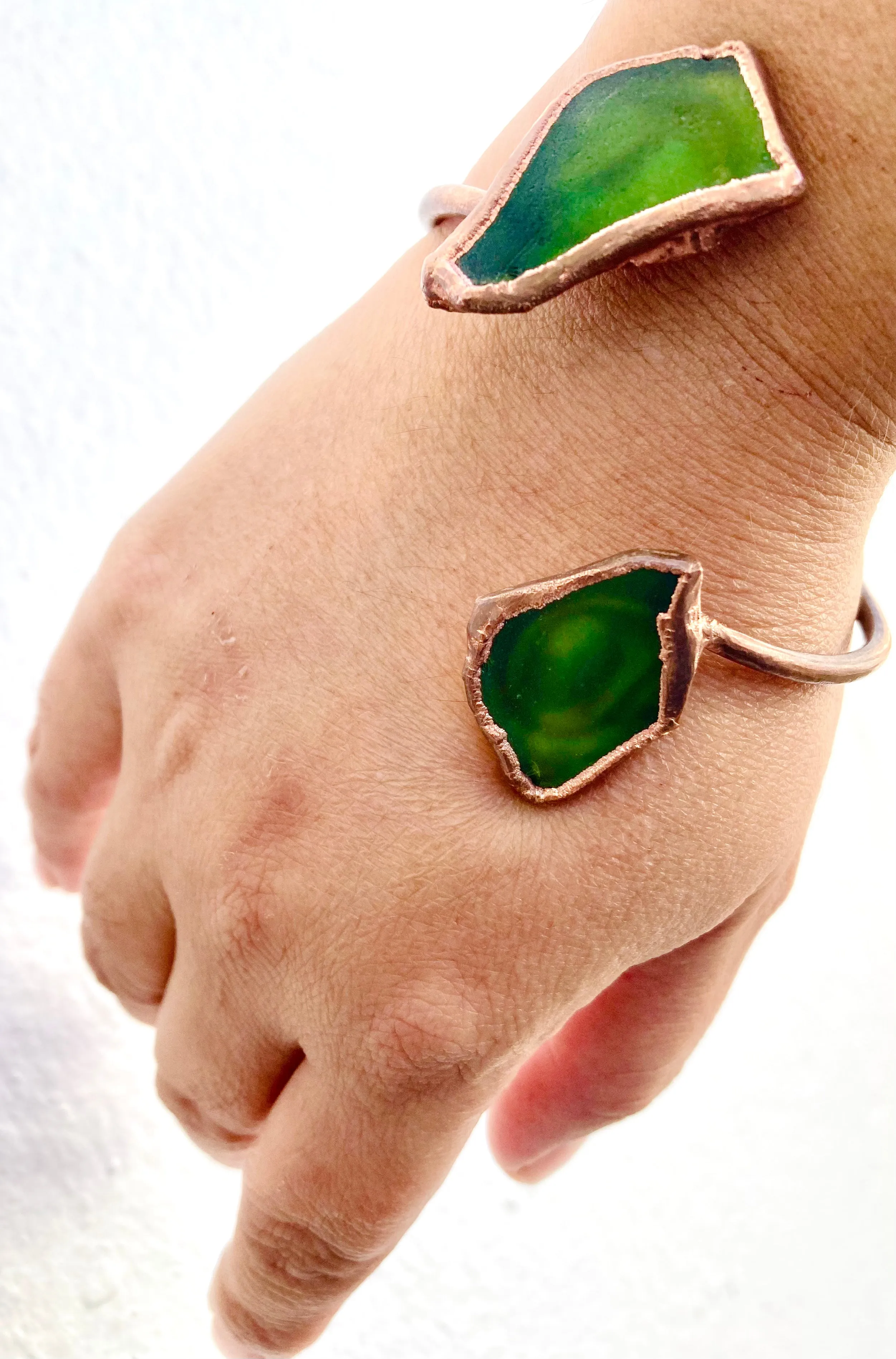 Green Sea Double Bangle