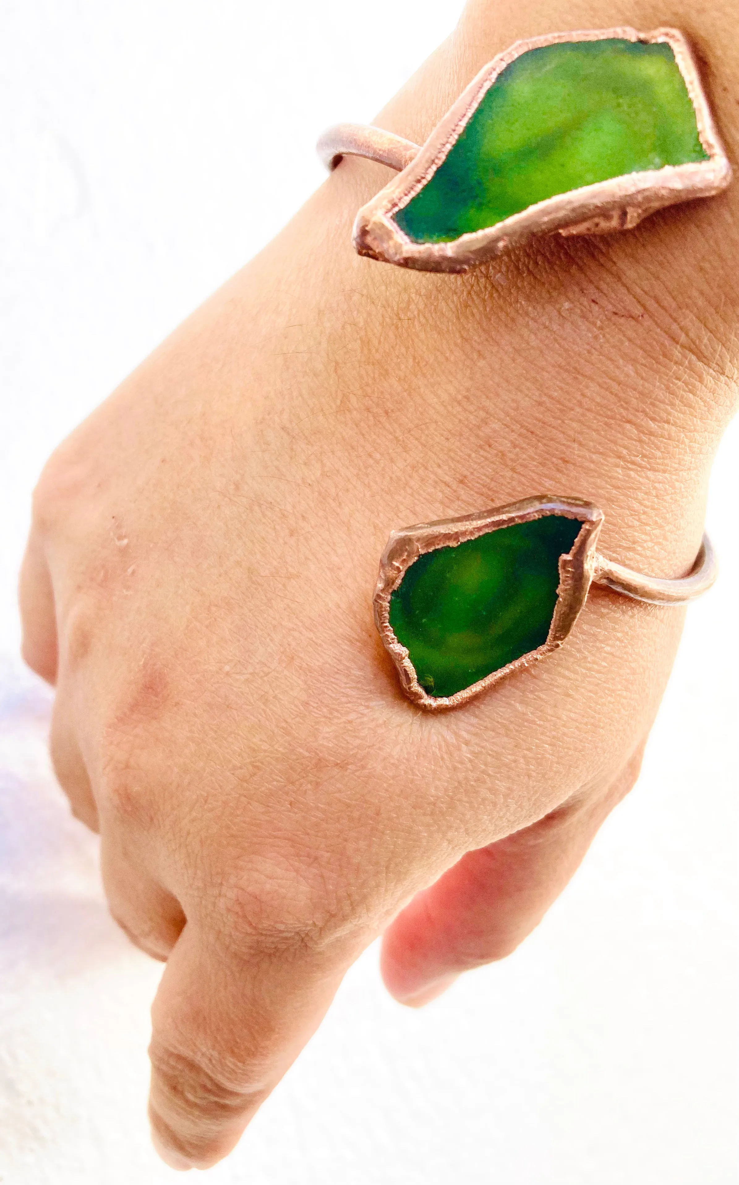 Green Sea Double Bangle