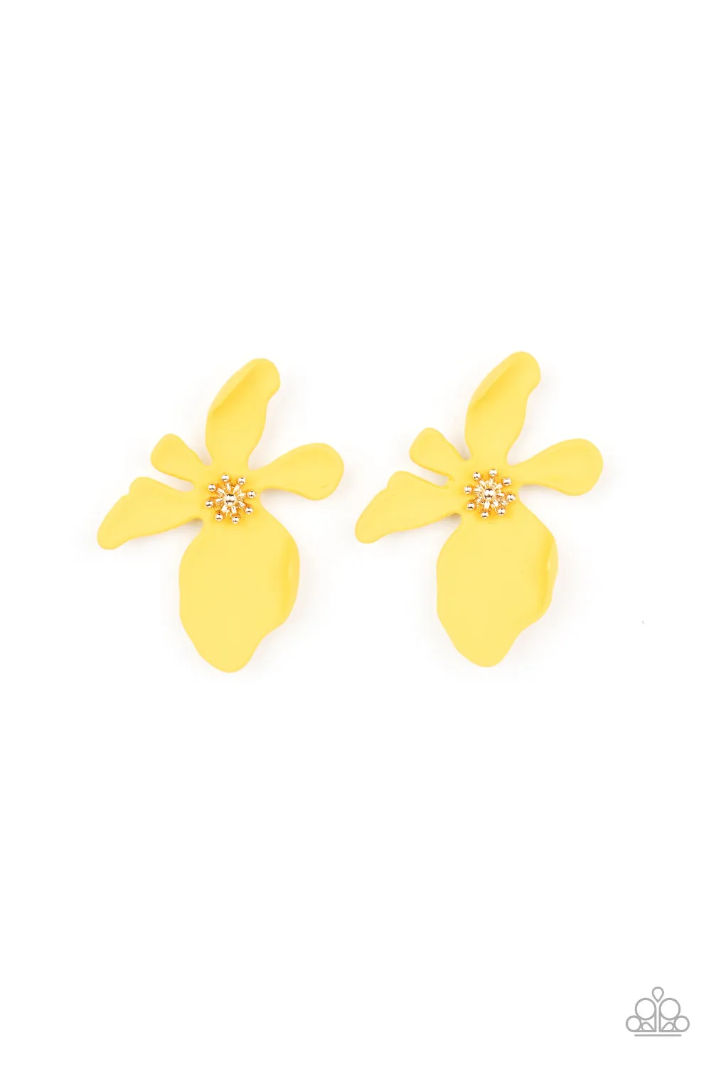 Hawaiian Heiress - Yellow Post Earring