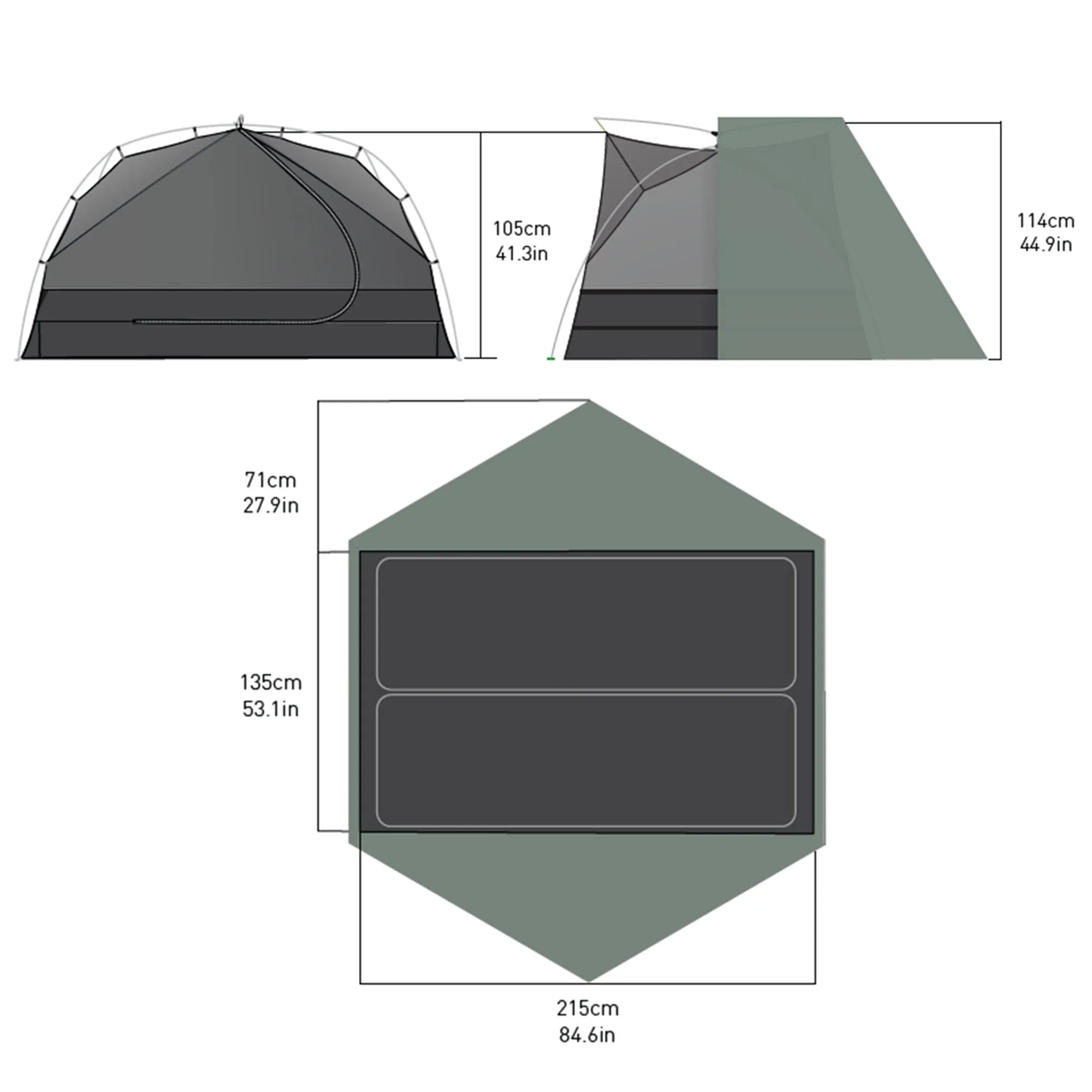 Ikos Lightweight Tent (Like New)